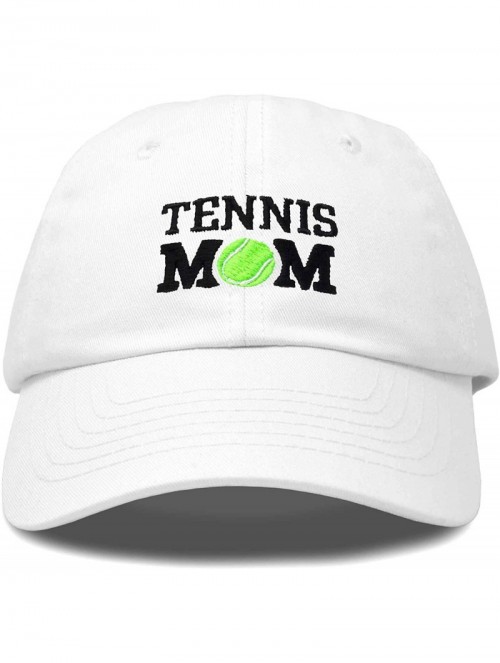 Baseball Caps Premium Cap Tennis Mom Hat for Women Hats and Caps - White - C818IOI9EUQ $12.59