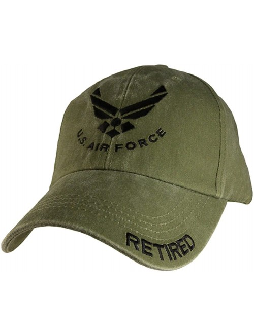 Baseball Caps U.S. Air Force Retired Cap Green - CO11K3TA0MH $18.77