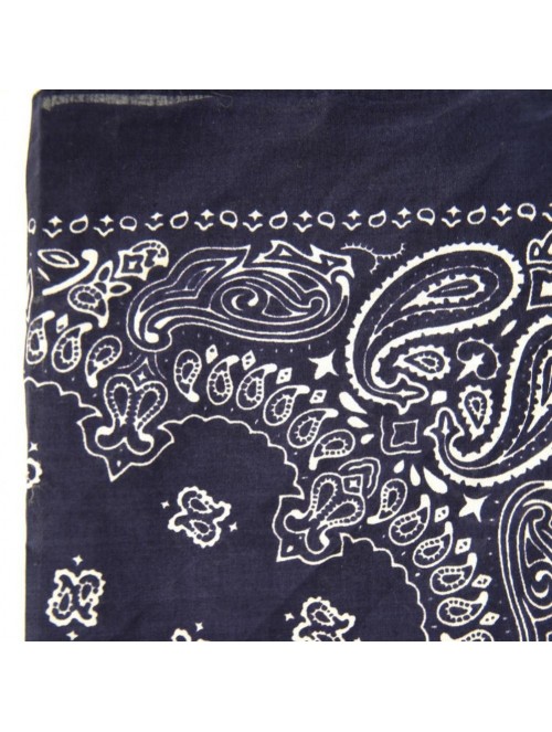 Headbands Women Fashion Bandana Scarf Square Head Scarf Female Bandanas Headwear (Navy) - Navy - CS18CI25ZNQ $12.30