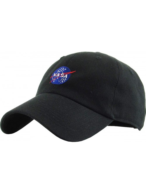 Baseball Caps Vintage NASA Insignia Dad Hat Collection Baseball Cap Polo Style Adjustable Worm - C518N0TOXKH $13.50