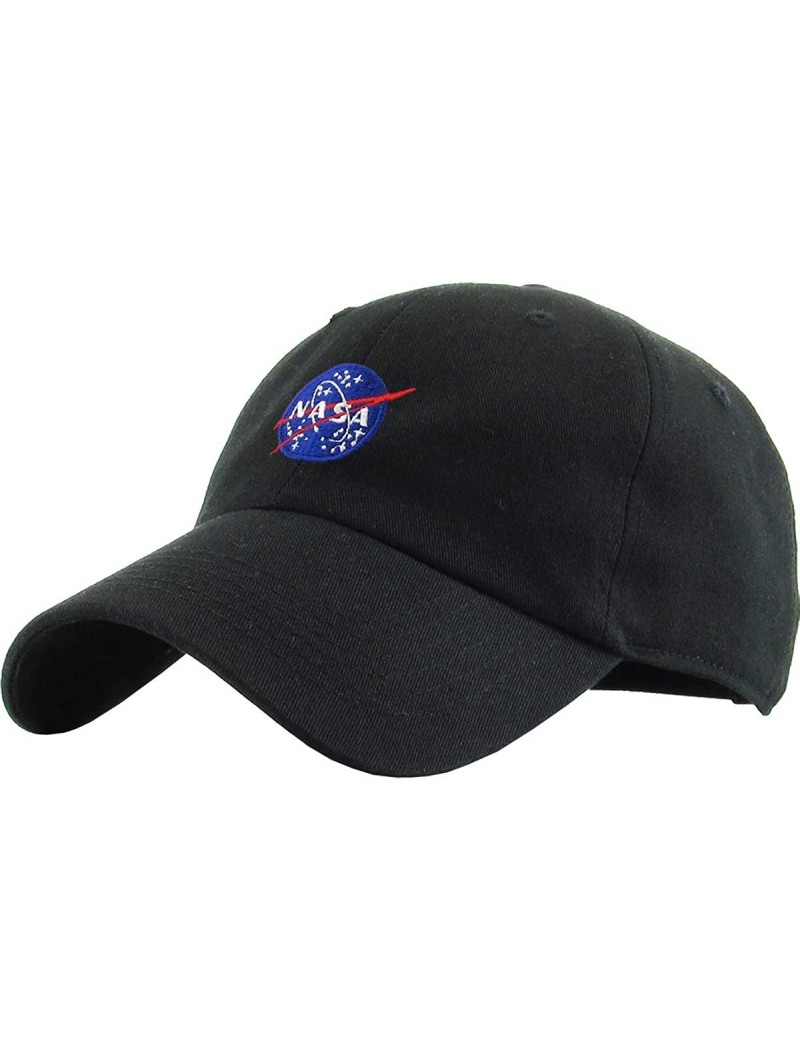 Baseball Caps Vintage NASA Insignia Dad Hat Collection Baseball Cap Polo Style Adjustable Worm - C518N0TOXKH $13.50