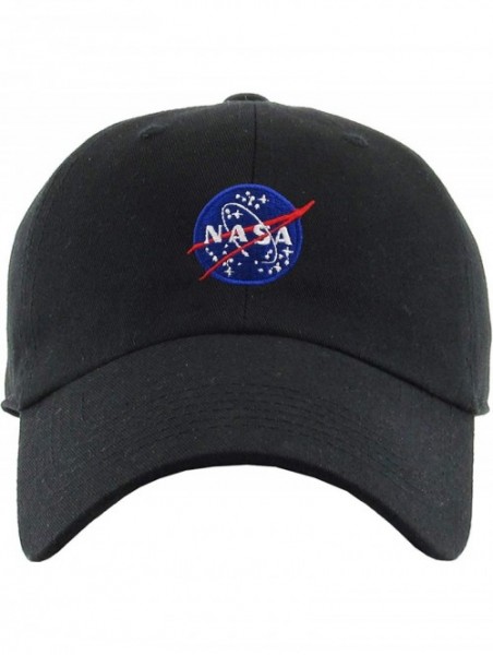 Baseball Caps Vintage NASA Insignia Dad Hat Collection Baseball Cap Polo Style Adjustable Worm - C518N0TOXKH $13.50