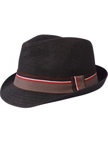 Fedoras Vintage Unisex Fedora Hat Classic Timeless Light Weight - 2121 - Black - CT18ARQ5GNL $16.22