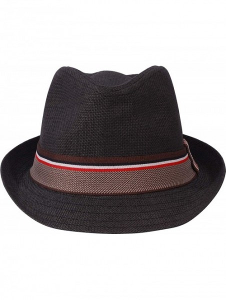 Fedoras Vintage Unisex Fedora Hat Classic Timeless Light Weight - 2121 - Black - CT18ARQ5GNL $16.22