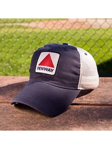 Baseball Caps Fenway Patch Townie Mesh Trucker Navy Hat - CK12854VDNH $29.30