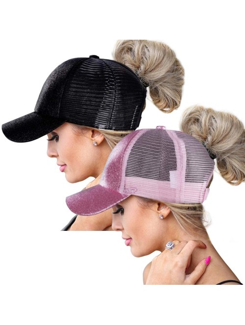 Baseball Caps Ponytail Baseball Cap for Women- Baseball Cap High Ponytail Hat for Women- Adjustable - CM195ZZ6CK5 $18.93