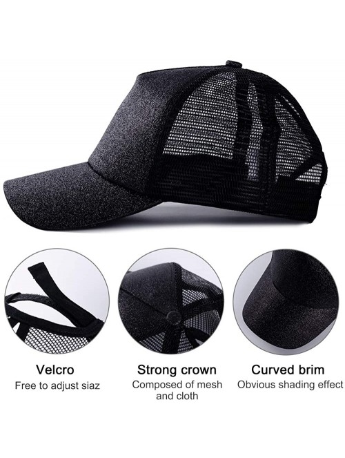 Baseball Caps Ponytail Baseball Cap for Women- Baseball Cap High Ponytail Hat for Women- Adjustable - CM195ZZ6CK5 $18.93