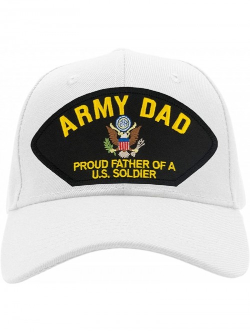 Baseball Caps Army Dad - Proud Father of a US Soldier Hat/Ballcap Adjustable"One Size Fits Most" - White - CV18TTK3ZNY $37.92