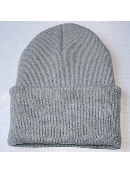 Skullies & Beanies Unisex Slouchy Knitting Beanie Hip Hop Cap Warm Winter Ski Hat - Gray - CR18HYWA000 $10.31