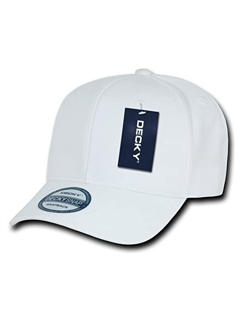 Baseball Caps Acrylic Curved Bill Snapbacks - White - CS11M63QVP9 $13.22