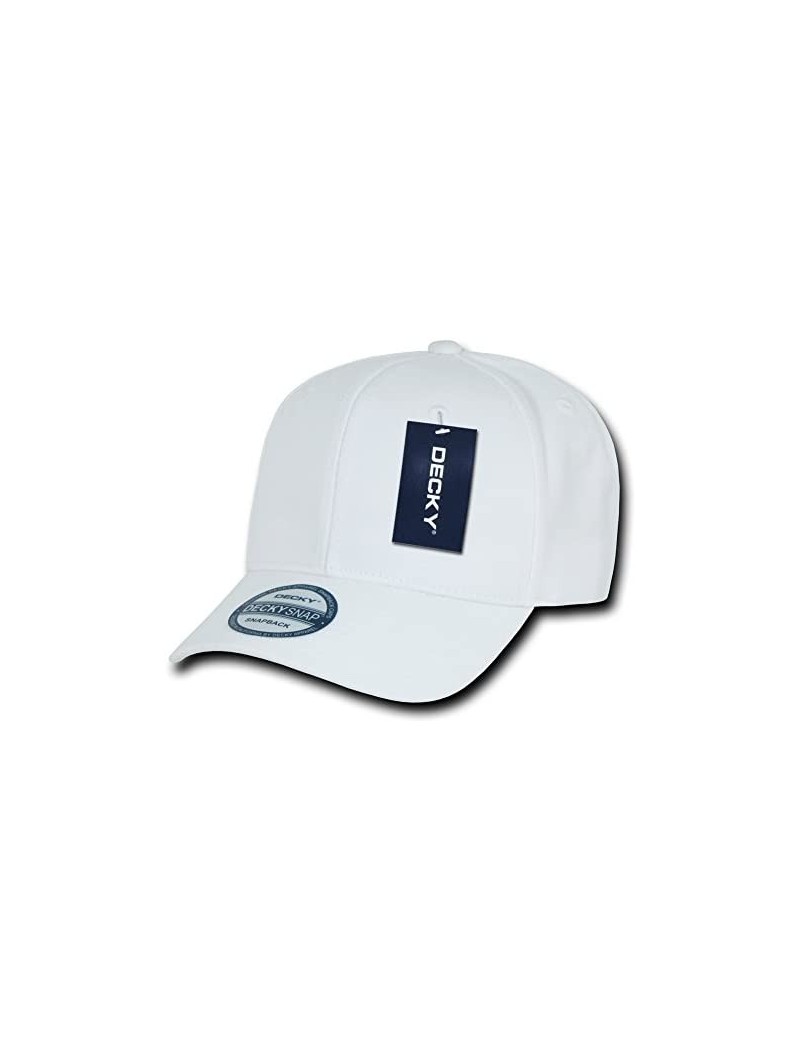 Baseball Caps Acrylic Curved Bill Snapbacks - White - CS11M63QVP9 $13.22