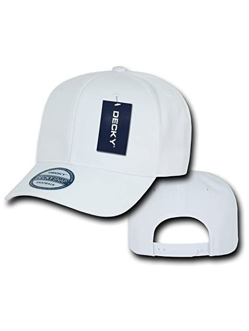 Baseball Caps Acrylic Curved Bill Snapbacks - White - CS11M63QVP9 $13.22