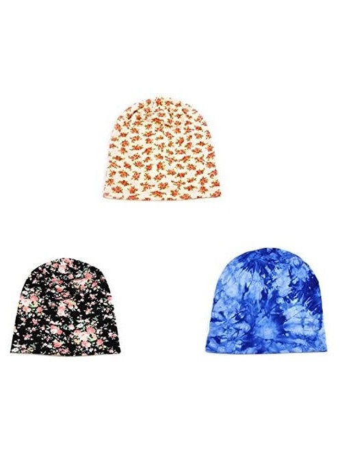 Skullies & Beanies 3 pcs Women's Winter Fashion Beanie Collection - 179hb+405hb-iv+406hb-bl - C511R479XCP $16.28