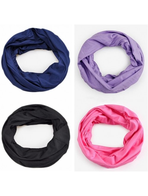 Headbands Cotton Beanie Chemo Cap Infinity Scarf for Cancer Patients Solid Color Soft High Elastic Breathable UV Protection -...