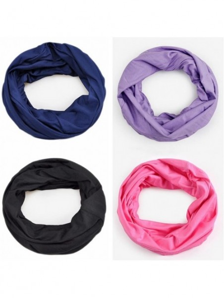 Headbands Cotton Beanie Chemo Cap Infinity Scarf for Cancer Patients Solid Color Soft High Elastic Breathable UV Protection -...