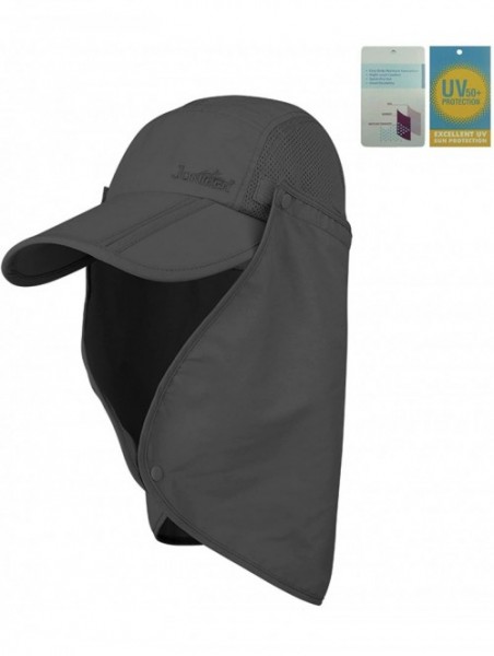 Sun Hats Taslon UV Folding Bill Cap - Charcoal - C511LV4GYOR $29.13