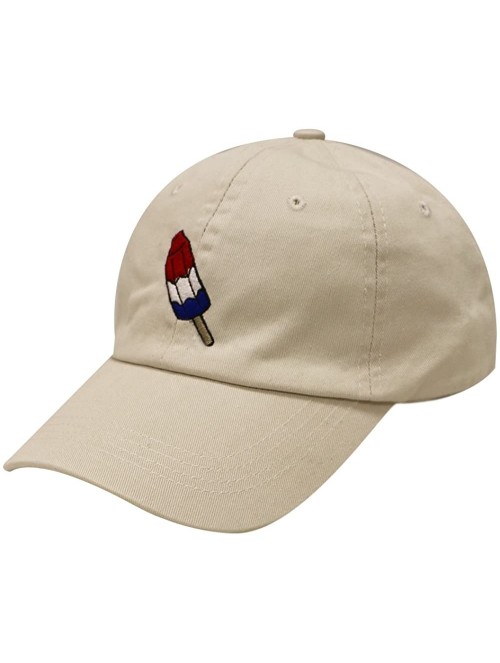 Baseball Caps Firecrackers Ice Cream Cotton Dad Caps - Putty - CB12L9P53ML $16.61