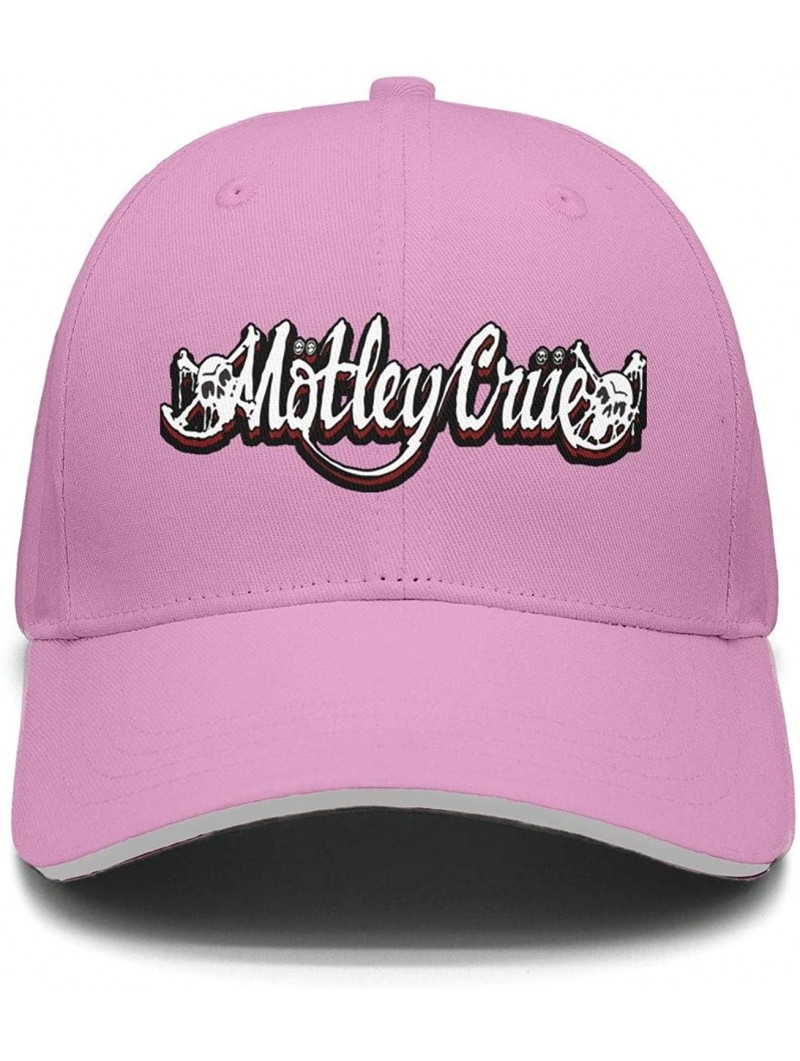 Baseball Caps Baseball Cap Metal Rock Fans Adjustable Snapback Dad hat Vintage Trucker Hat Cotton - Pink-1 - CB18QZ4M80Q $30.14