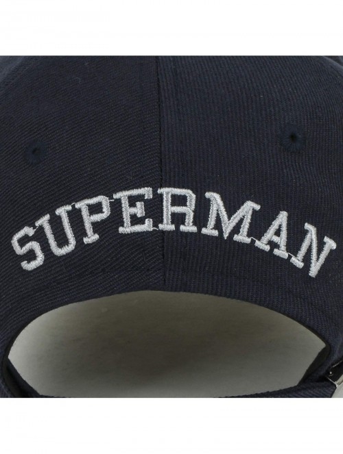 Baseball Caps Superman Shields Embroidery Vintage Baseball Cap Casual Trucker Hat - Navy - C918QN2RLQW $34.37