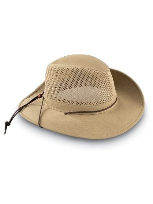 Sun Hats Breezer Hat with Coolmax Band - Khaki - CO1118NW7QF $39.39