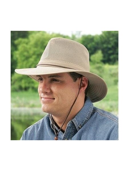 Sun Hats Breezer Hat with Coolmax Band - Khaki - CO1118NW7QF $39.39