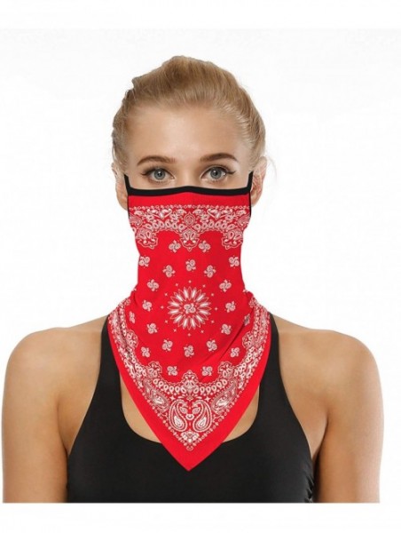 Balaclavas Face Bandana Ear Loops Face Rave Balaclava Scarf Neck Gaiters for Dust Wind Motorcycle Mask Men and Women - CV198O...