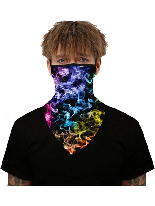 Balaclavas Bandana Face Mask with Ear Loops Women Men Neck Gaiter Motorcycle Summer Dust UV - 15 - CI198DYQM88 $11.09