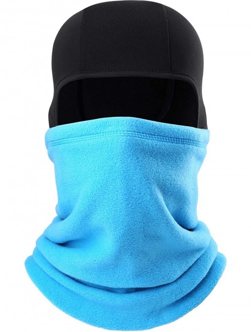 Balaclavas Original Double Layer Fleece - Heavyweight Neck Warmer Balaclava - Blue - C018TRUURN8 $12.06