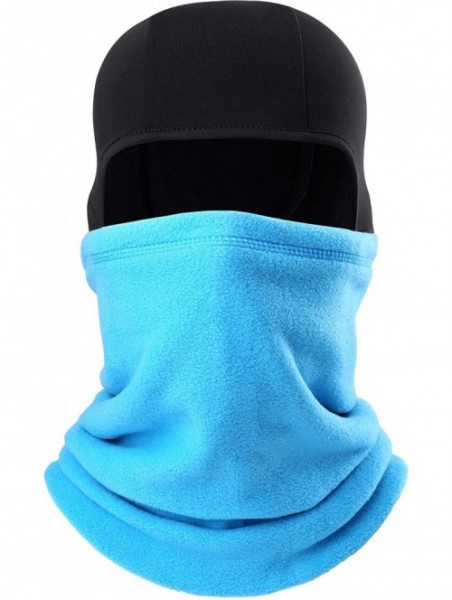 Balaclavas Original Double Layer Fleece - Heavyweight Neck Warmer Balaclava - Blue - C018TRUURN8 $12.06