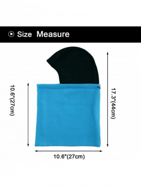 Balaclavas Original Double Layer Fleece - Heavyweight Neck Warmer Balaclava - Blue - C018TRUURN8 $12.06