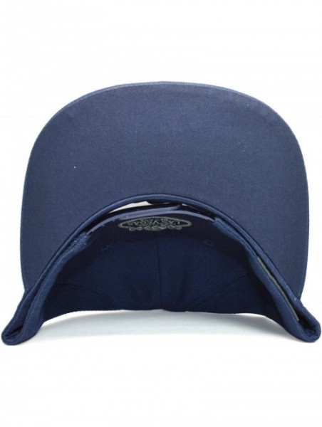 Baseball Caps Welcome Las Vegas Logo Embroidered Flat Bill Baseball Snapback Cap AYO1215 - Navy - CO18EGDYK52 $18.40