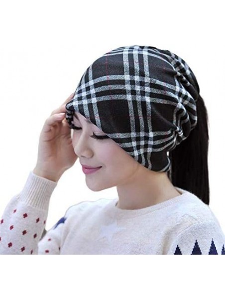 Skullies & Beanies Men Women's Cotton Baggy Slouchy Beanie Chemo Hat Cap Scarf - 4pack-a - C3193TYHR4T $27.95