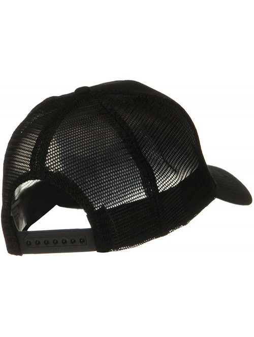 Baseball Caps Caps Solid Cotton Twill Mesh Prostyle Cap - Black - C811918ENJD $11.66