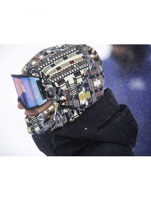 Balaclavas Team Hood Balaclava Face Mask- Dual Layer Cold Weather Headwear for Men and Women - Bleached - CH186MIAK9K $43.64