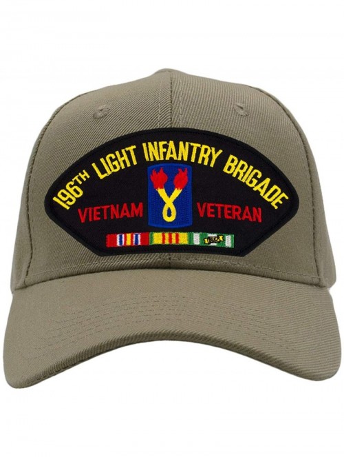 Baseball Caps 196th Light Infantry Brigade - Vietnam Hat/Ballcap Adjustable One Size Fits Most - Tan/Khaki - CR18QZZORQX $23.71