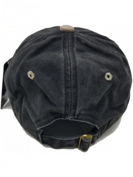 Baseball Caps Baseball Cotton Mesh Pigment Dyed Low Profile Cap Unisex Hat - Khakibrown and Blackkhaki - C318EI4QT6N $13.37