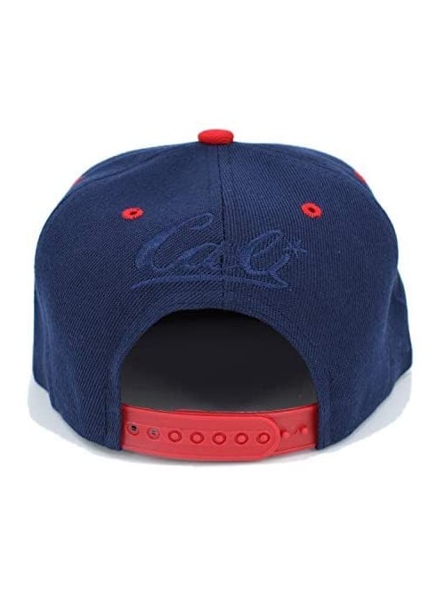 Baseball Caps Embroidered CALI Bear in CALI with California MAP Snapback Cap - Navy/White/Red - CP18NEMW0H0 $14.40