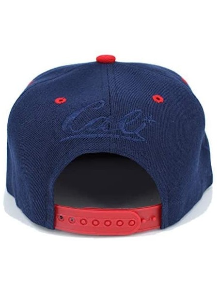 Baseball Caps Embroidered CALI Bear in CALI with California MAP Snapback Cap - Navy/White/Red - CP18NEMW0H0 $14.40