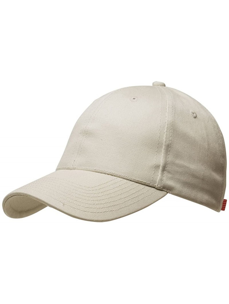 Baseball Caps Men's Classic Six Panel Chino Structured Twill Cap - Stone - CS11476DKYN $18.79