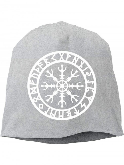 Skullies & Beanies Vikings Protection Hedging Unisex Knitted - Gray - CF18NUHXSTM $23.52