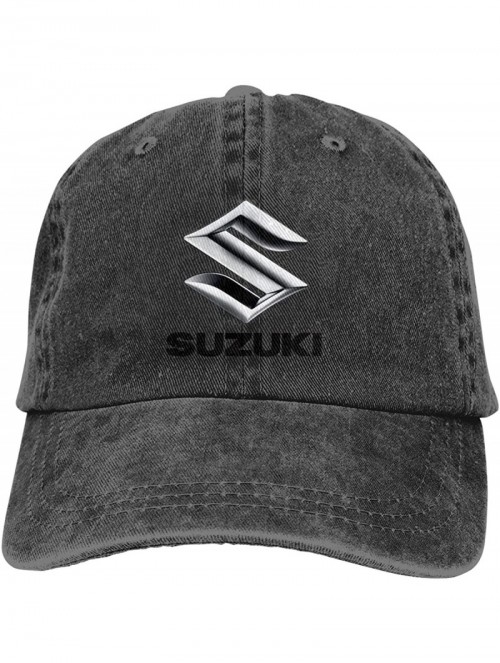 Skullies & Beanies Customized Suzuki Motorcycles Logo Fashion Baseball Caps for Man Black - Black - CV18SQSZGI6 $14.97