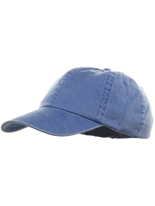Baseball Caps Youth Pigment Dyed Washed Cap - Royal - C7113XW911X $13.15
