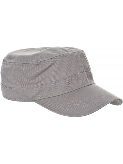 Baseball Caps Womens Fidel 100% Cotton Chino Cadet Hat - Gray - CS11KFQUWE5 $11.73