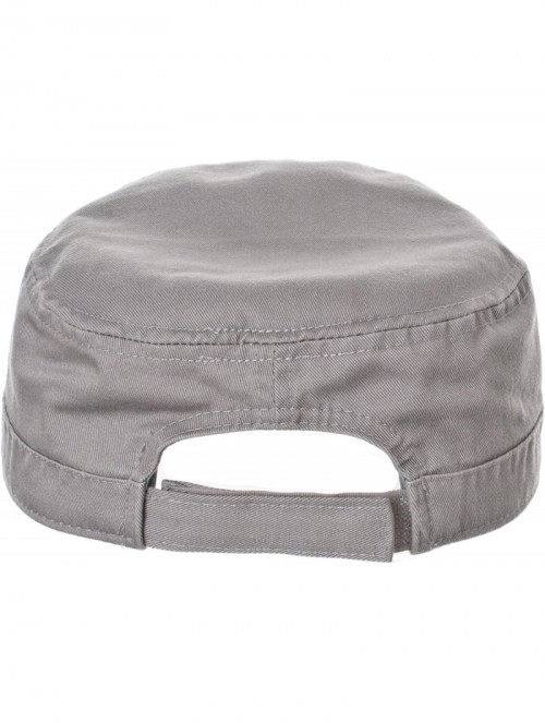 Baseball Caps Womens Fidel 100% Cotton Chino Cadet Hat - Gray - CS11KFQUWE5 $11.73