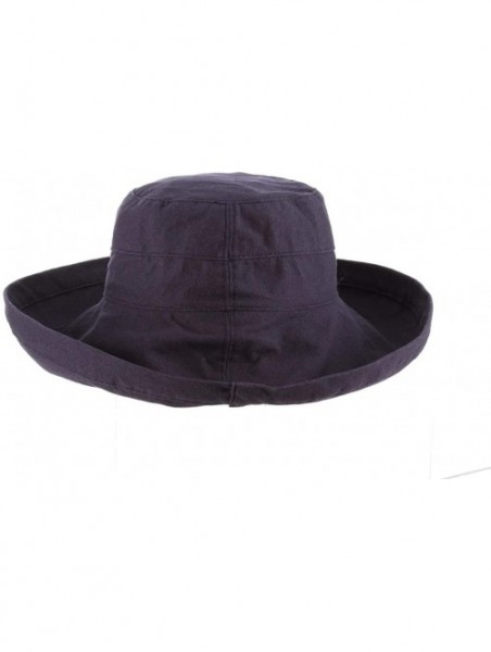 Sun Hats Women's Cotton Hat with Inner Drawstring and Upf 50+ Rating - Denim - CB11D8OFV0V $41.34