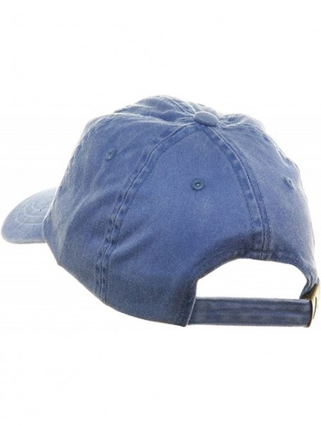 Baseball Caps Youth Pigment Dyed Washed Cap - Royal - C7113XW911X $13.15