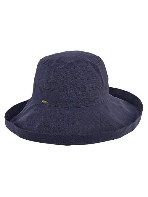 Sun Hats Women's Cotton Hat with Inner Drawstring and Upf 50+ Rating - Denim - CB11D8OFV0V $41.34