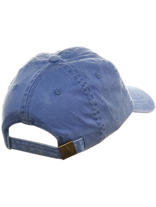 Baseball Caps Youth Pigment Dyed Washed Cap - Royal - C7113XW911X $13.15