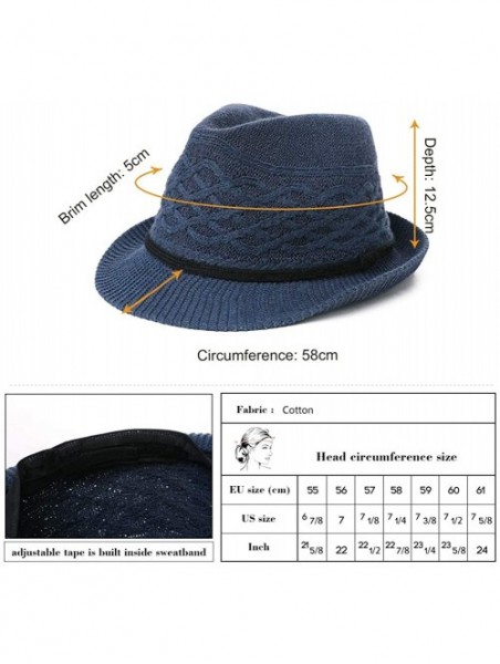 Sun Hats Womens Straw Fedora Brim Panama Beach Havana Summer Sun Hat Party Floppy - 99702_coffee - CL18HM3HI8M $20.52