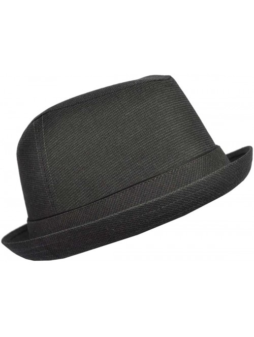 Fedoras Men's Chaos Fedora - Black - C9114O8OYAH $40.70